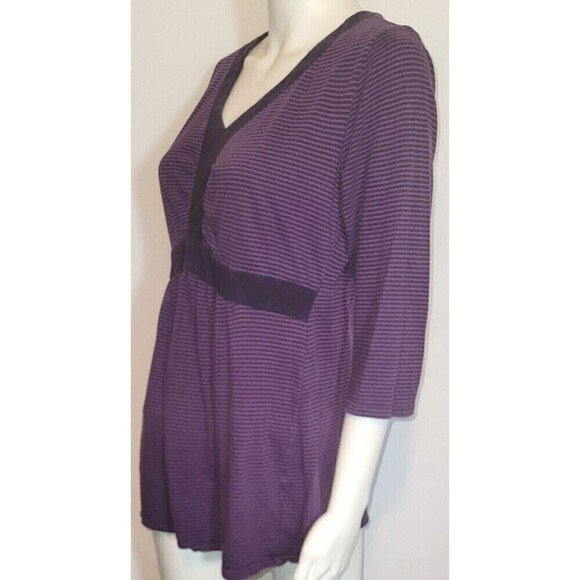 Oh Baby by Motherhood Soft Striped Top - Size M - Picture 3 of 11